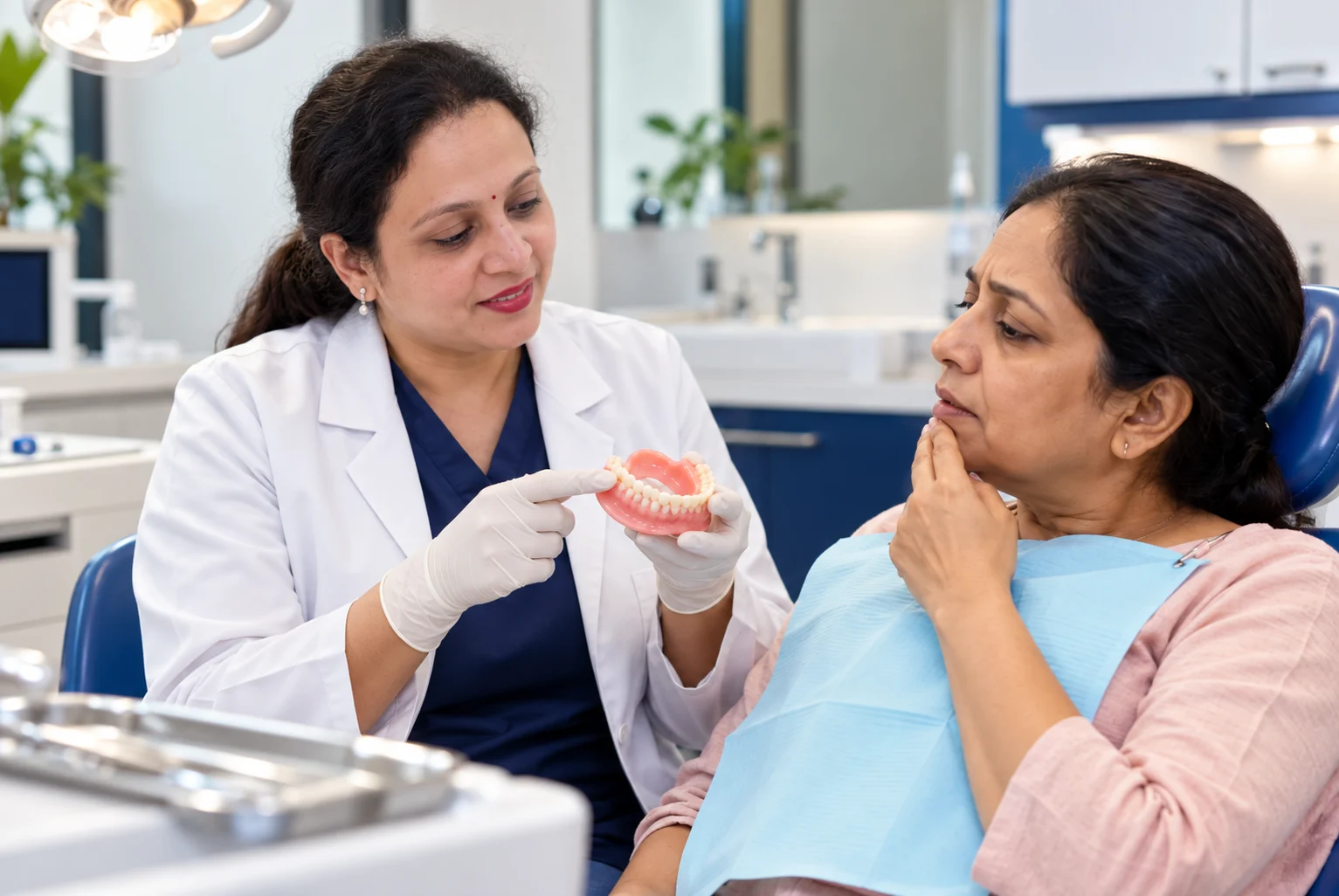 Your denture feels loose or uncomfortable